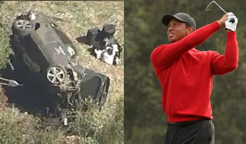 Top-rated PGA golfer Eldrick 'Tiger' Woods suffered a car accident in California following which he suffered multiple leg injuries.
First responders said that Woods was conscious and able to speak when they first arrived at the scene. Woods, who was taken off the crashed vehicle with a hydraulic spreader tool, was unable to stand on his own.
