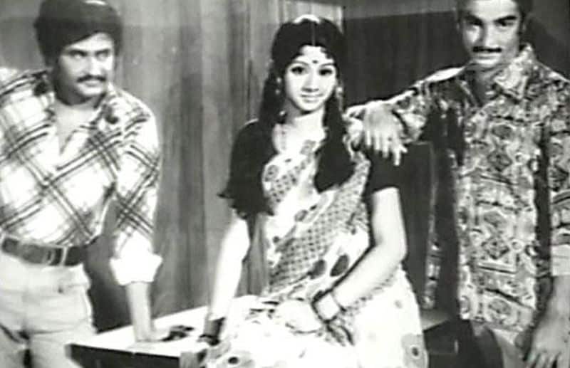 Moondru Mudichu (1976): Sridevi made her debut in this love triangle directed by K Balachander with Kamal Haasan and Rajinikanth. The movie revolves around 3 people, a college-going young girl and two men who fall in love with her.
