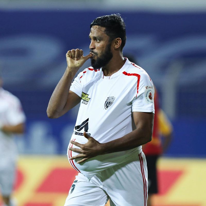 <p>The second half saw the first attack in the 47th minute being a goal, as Suhair Vadakkepeedika put NEU ahead with his left foot to the bottom-right from the centre, thanks to Imran Khan's assist. It was followed by four more attempts until the 54th minute, including a save from SCEB goalkeeper Mirshad Michu.</p>