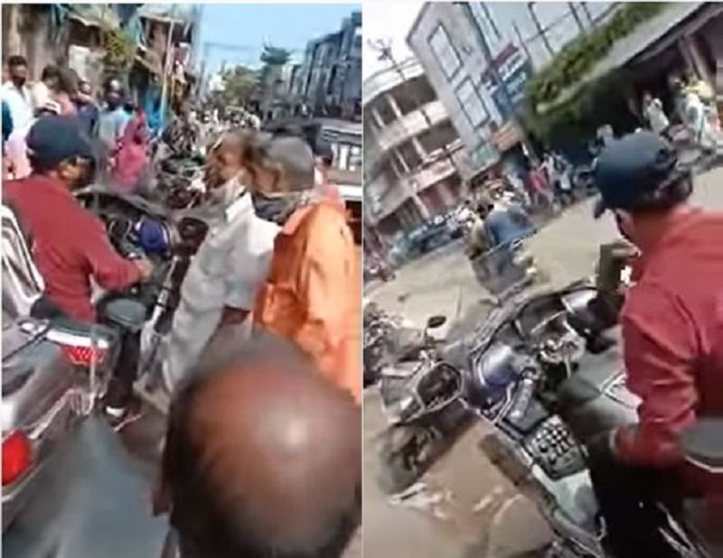 <p>100 ರೂಪಾಯಿ ತರಕಾರಿ ಖರೀದಿಸಲು 75 ಲಕ್ಷ ರೂಪಾಯಿ ಬೈಕ್ನ್ನು ಸ್ಥಳೀಯ ಮಾರುಕಟ್ಟೆ ತೆಗೆದುಕೊಂಡು ಬಂದಿದ್ದಾರೆ ಎಂದು ಸ್ಥಳೀಯರು ಸಾಮಾಜಿಕ ಜಾಲತಾಣದಲ್ಲಿ ಪ್ರತಿಕ್ರಿಯಿಸಿದ್ದಾರೆ. ಈ ವಿಡಿಯೋ ವೈರಲ್ ಆಗಿದೆ.</p>