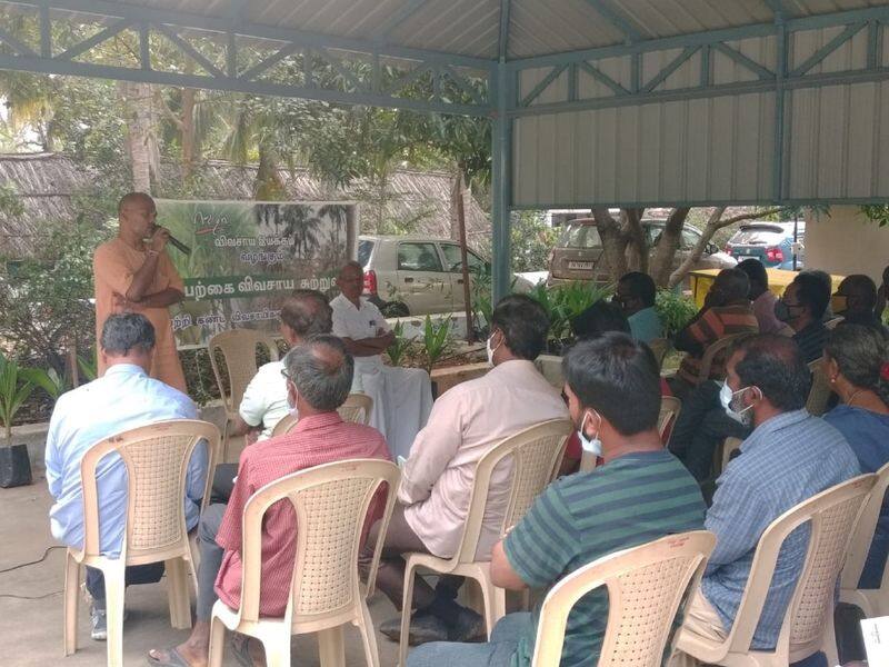 isha conducted organic farming tour for pioneer farmers