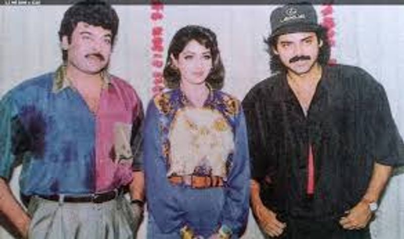 చిరు మరియు వెంకటేష్ తో శ్రీదేవి