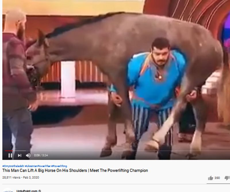 वायरल तस्वीर के साथ इमोशनल कहानी मनगढ़ंत है। न तो घोड़े को सांप ने डसा और न ही ये शख्स उसे पीठ पर लादकर अस्पताल लेकर गया था। ये कॉम्पटिशन की तस्वीर है जैसे बाकी जगहों पर वेटलिफ्टर मोटरसाइकिल आदि पीठ पर उठा लेते हैं।