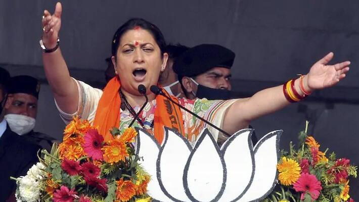 Smriti Irani set a target during campaigning in West Bengal kpn Smriti Irani set a target during campaigning in West Bengal kpn