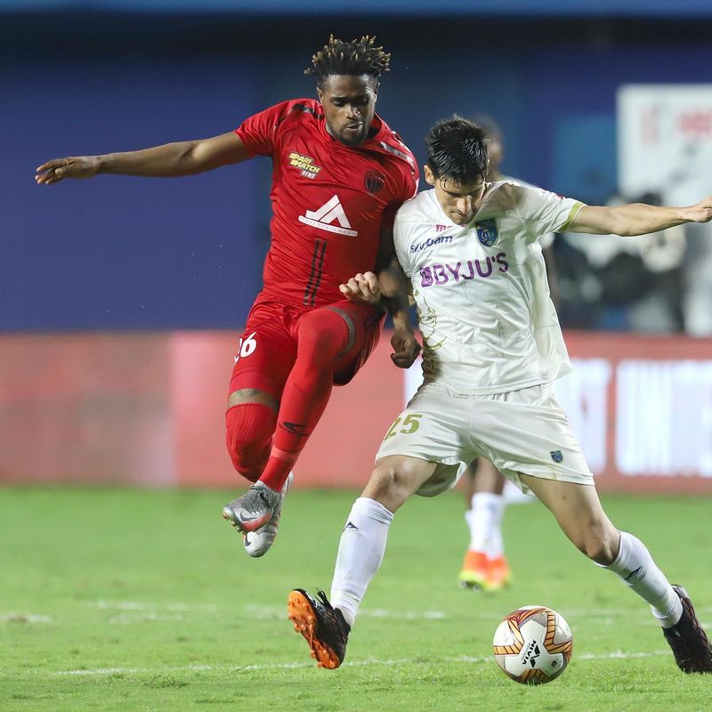 The second half saw relatively composed gameplay, with 13 attempts being made, including a save from Blasters goalkeeper Albino Gomes. Nonetheless, either side failed to add anything to the scoreline, as NEU sealed its berth in the playoffs at the full-time whistle.