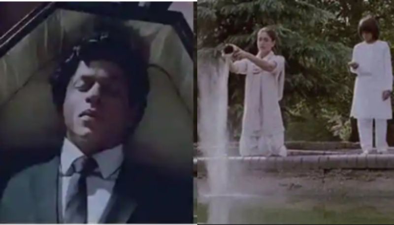 <p>ছবিতে রা-ওয়ানের হাতে মৃত্য হয়েছিল শেখরের। খ্রিস্টান রীতি মেনে কবরস্থ করা হয়েছিল শেখরকে। শাহরুখকে কবর দেওয়ার পর নিজের হাতে অস্থি বিসর্জন দিয়েছিল করিনা কাপুর খান। কোটি কোটি টাকা খরচ করেও ছবির মারাত্মক ভুলে আজও হাসির খোরাক টিম 'রা-ওয়ান'।</p>