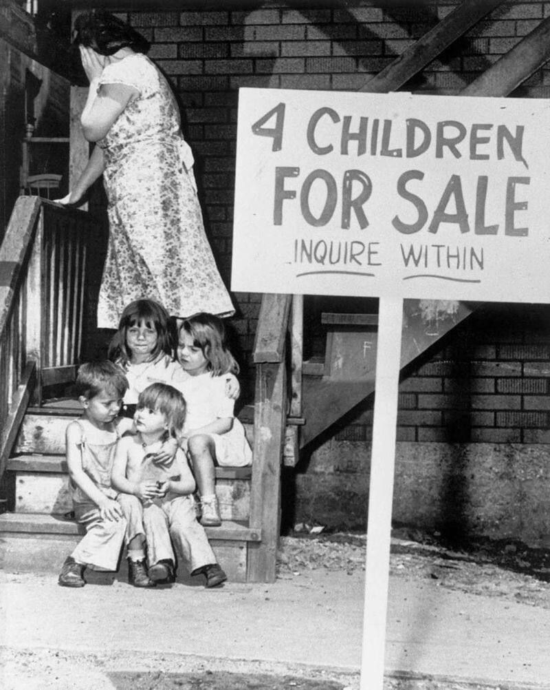 children for sale story behind the adv.
