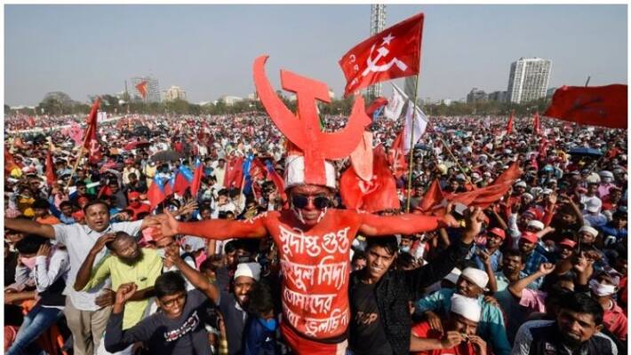 Left parties, Congress, ISF thunder at Kolkata rally Left parties, Congress, ISF thunder at Kolkata rally