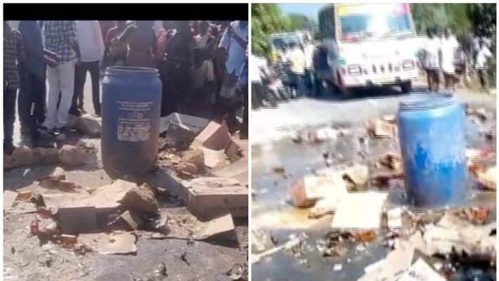 women destruct beverage outlet in tamilnadu women destruct beverage outlet in tamilnadu