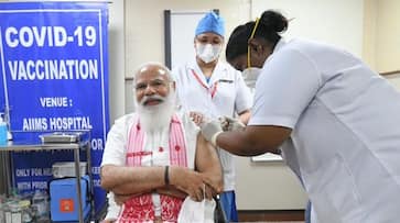 PM Modi gets vaccinated remarks Laga bhi diya aur pata bhi nahi chala