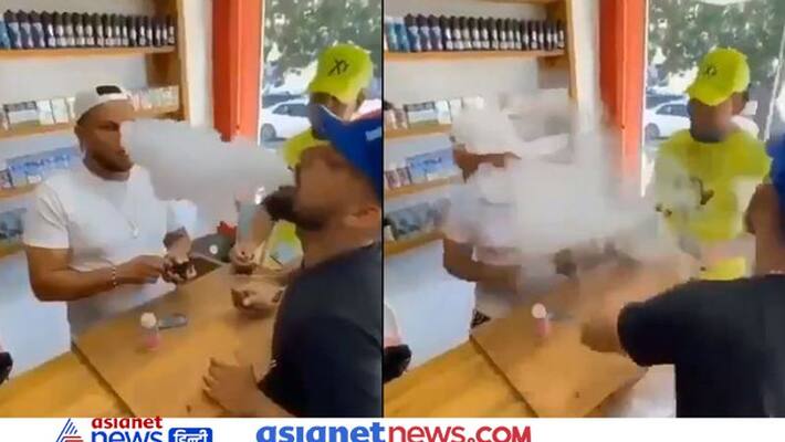 Man Making Rings By Putting Smoke In Mouth watch funny video KPZ Man Making Rings By Putting Smoke In Mouth watch funny video KPZ