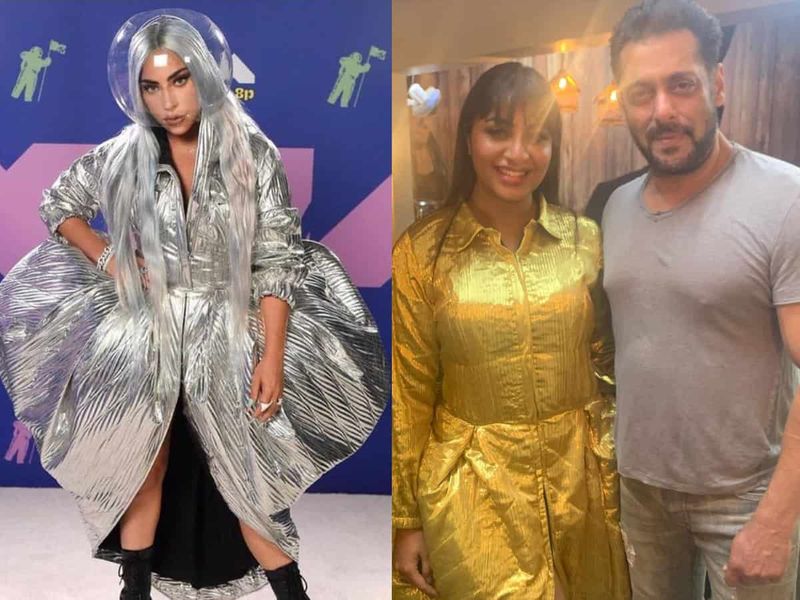 Not just that, Salman also made fun of Arshi's dress at the party. The golden dress, was same as Lady Gaga's 2020 MTV VMAs gown, which Salman described as 'Bigg Boss ka sofa'.