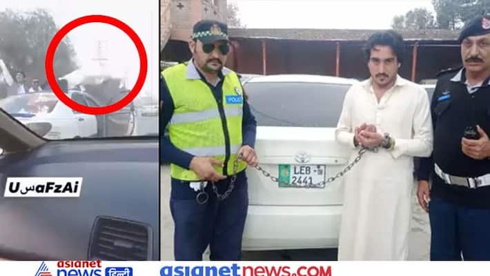 video of Pakistani Man who has Arrested For Performing Push Ups On A Moving Car KPZ video of Pakistani Man who has Arrested For Performing Push Ups On A Moving Car KPZ