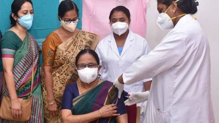k k shailaja reacts on social media attack on her vaccination post k k shailaja reacts on social media attack on her vaccination post