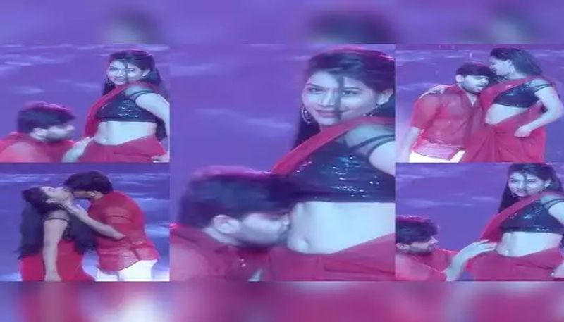 జల జల జలపాతం నువ్వూ అంటూ రొమాంటిక్ సాంగ్తో ఎంట్రీ ఇచ్చిన సుదర్శన్, కిరణ్ మై జంట మితిమీరి రొమాన్స్ చేస్తూ రెచ్చిపోయారు. ఎక్కడపడితే అక్కడ పట్టుకుని ఇద్దరూ మైమరిచిపోయి రొమాన్స్లో జీవించారు. ఎ సర్టిఫికెట్ ని తలపించేలా వీరు డ్యాన్స్ చేయడం గమనార్హం.