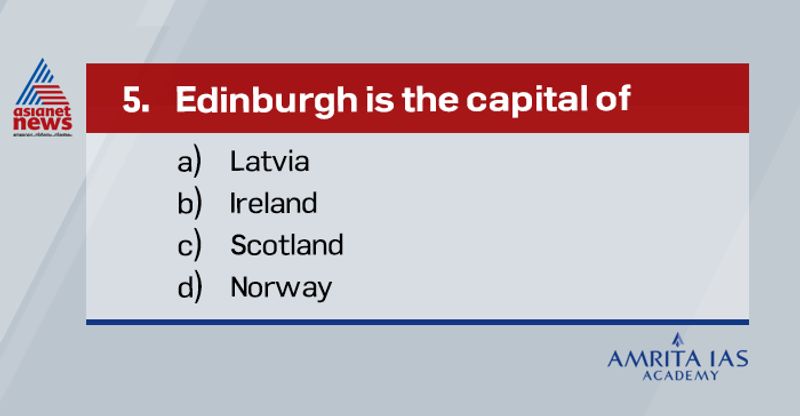 <p><br />
<strong>Answer (c)</strong></p>
<p><br />
Edinburgh is the capital of Scotland. Scotland is currently part of United Kingdom.<br />
They have a limited government with legislature and executive. <br />
They also have representation in British parliament. <br />
Recently in the wake of Brexit, Scottish people have demanded for a referendum to decide whether to continue as part of Britain or not. <br />
</p>