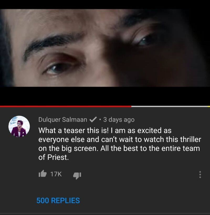 youtube india about mammoottys the priest teaser