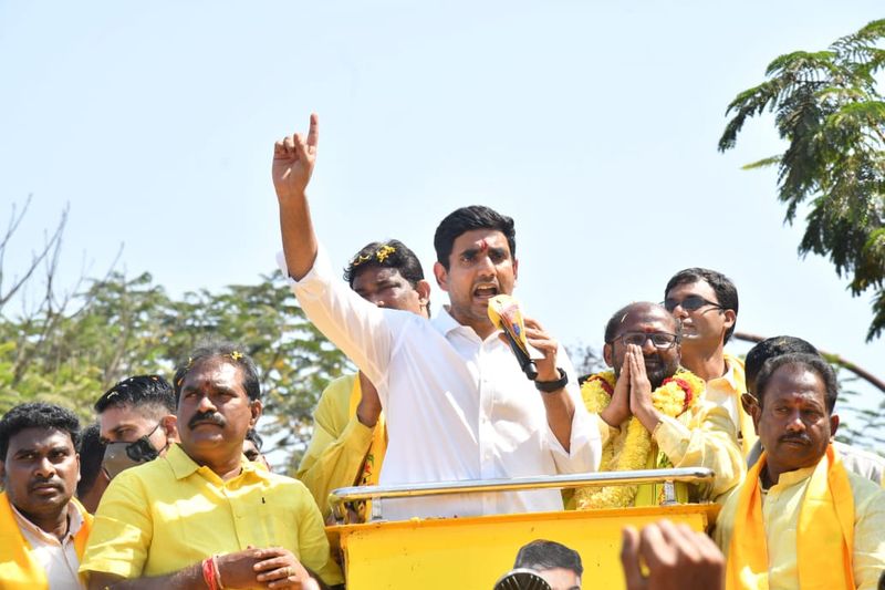 విశాఖపట్నంలో నారా లోకేష్ రోడ్ షో...