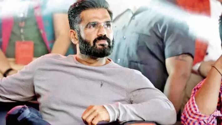 Suniel shetty registered A police Complaint for fake film poster featuring him Against a production company Suniel shetty registered A police Complaint for fake film poster featuring him Against a production company