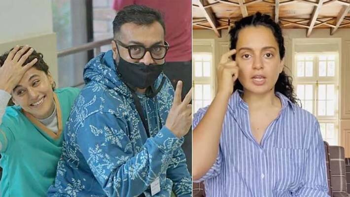 Mumbai income tax department claims 350 crores tax fraud on Taapsee pannu Anurag kashyap after this Kangana Ranaut Calls them tax chor KPY Mumbai income tax department claims 350 crores tax fraud on Taapsee pannu Anurag kashyap after this Kangana Ranaut Calls them tax chor KPY
