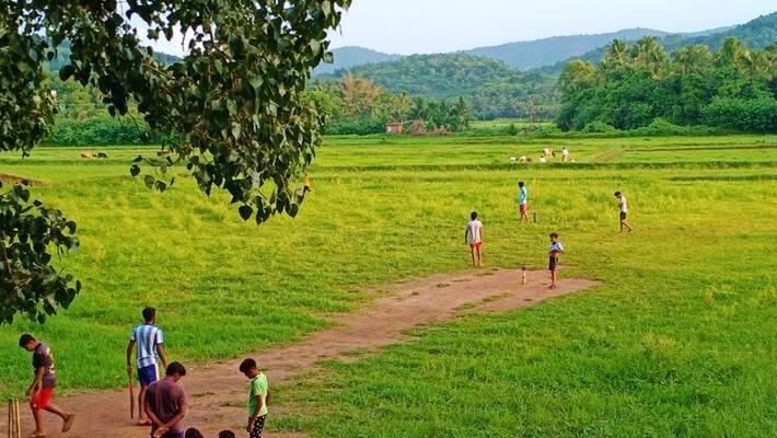 icc shared kerala village cricket picture in social media icc shared kerala village cricket picture in social media