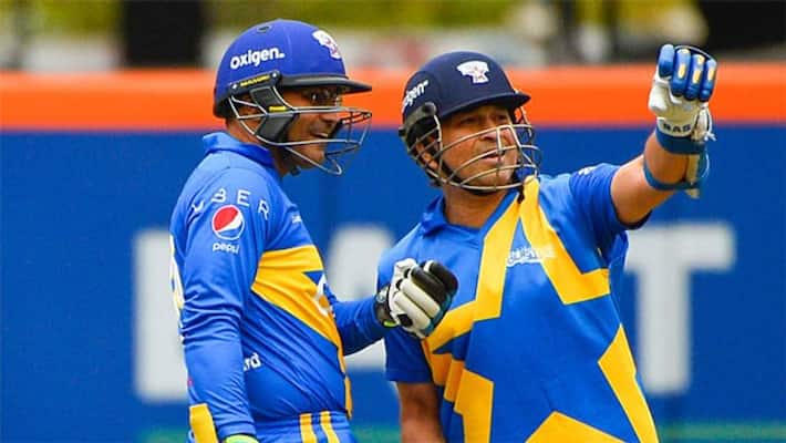 Road Safety World Series: Virender Sehwag and Sachin Tendulkar played matching winning innings over Bangladesh Legends dva Road Safety World Series: Virender Sehwag and Sachin Tendulkar played matching winning innings over Bangladesh Legends dva