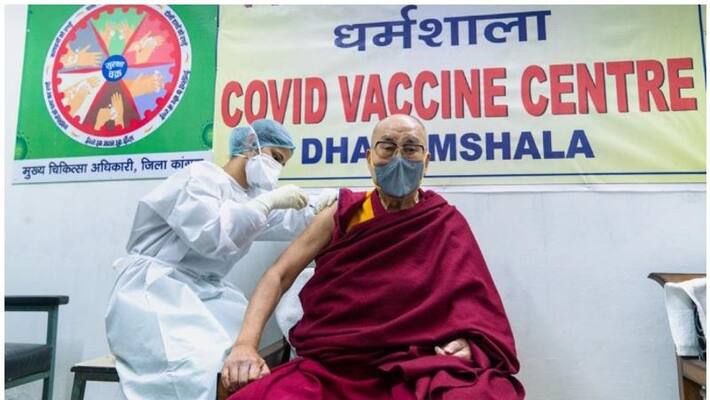 Dalai Lama received covid vaccine first dose Dalai Lama received covid vaccine first dose
