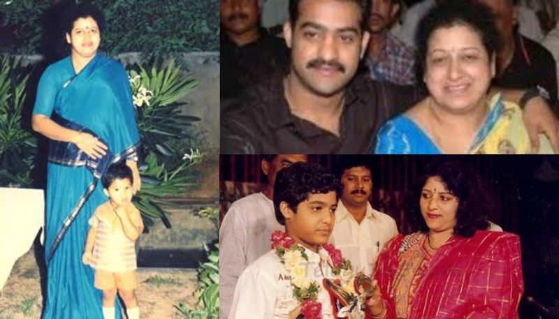 ఎన్టీఆర్, తన తల్లి అరుదైన దృశ్యాలు.