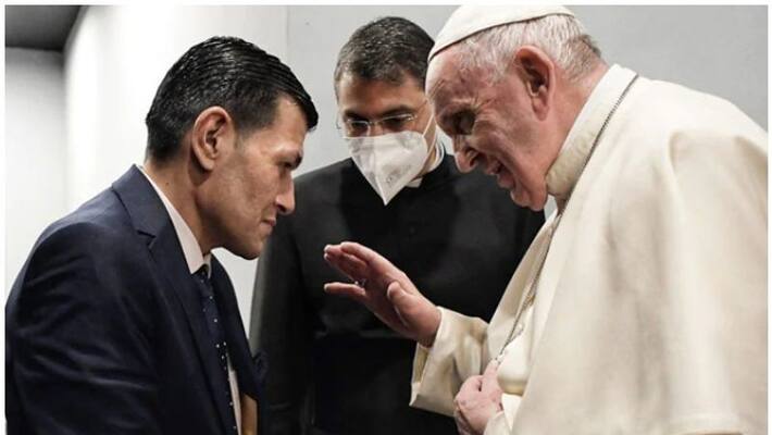 pope francis visit father of Alan Kurdi pope francis visit father of Alan Kurdi