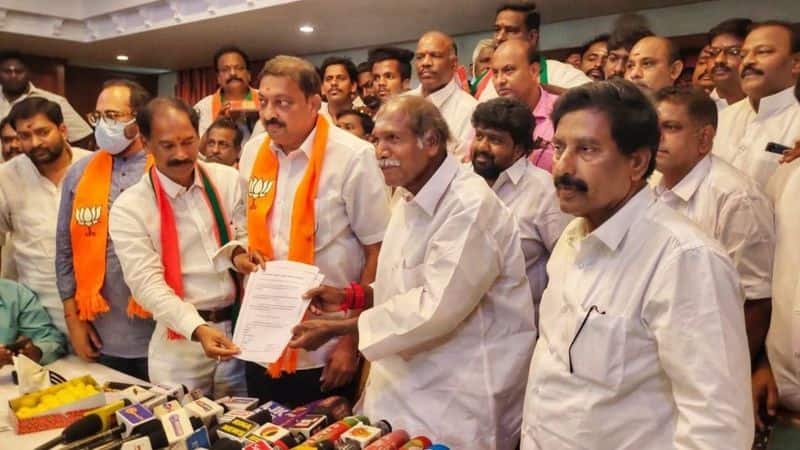 Puducherry AIADMK dissatisfied with BJP Block allocation announcement