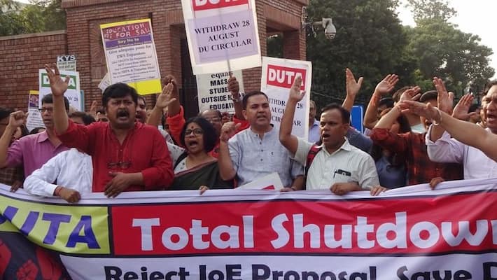 teachers called delhi university shutdown from 11th march here are the details kpt teachers called delhi university shutdown from 11th march here are the details kpt