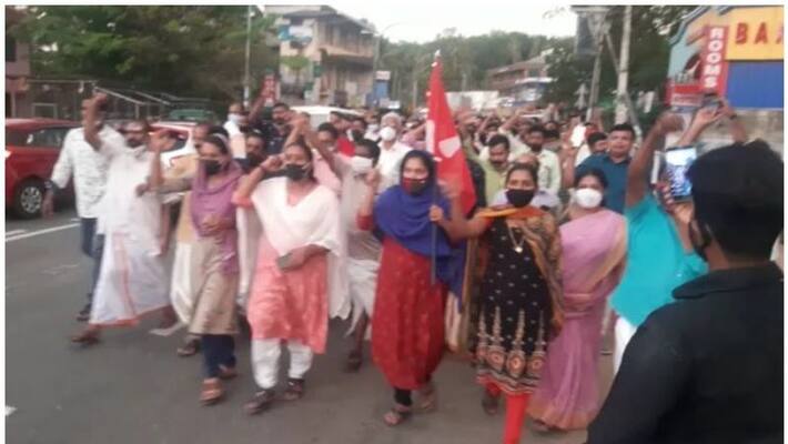 protest in chadayamangalam against cpi chinjurani candidateship protest in chadayamangalam against cpi chinjurani candidateship