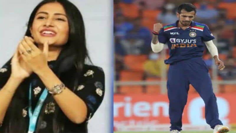 <p>এদিন ম্যাচ দেখতে মাঠে উপস্থিত ছিলেন যুজবেন্দ্র চাহলের স্ত্রী ধনশ্রী ভর্মা। মোতেরার নরেন্দ্র মোদী স্টেডিয়ামের ছবিও সোশ্যাল মিডিয়ায় শেয়ার করেছেন ধনশ্রী।</p>