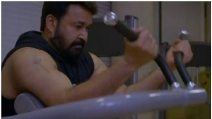 Mohanlal workout video out Mohanlal workout video out