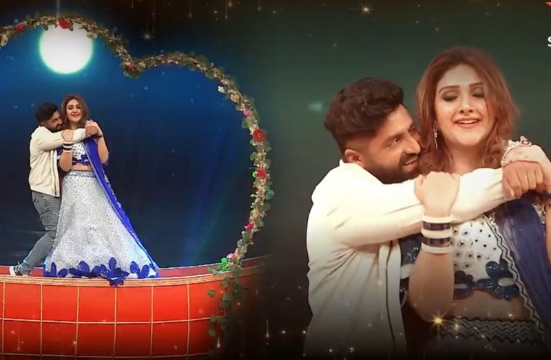 బ్యూటీఫుల్ హీరోయిన్ శ్రీదేవితో శేఖర్ మాస్టర్ కూడా హద్దులు దాటి రొమాన్స్ చేశారు. ఆమెను తన కౌగిలిలో బందిస్తూ.. మైమరచి ఆడారు.