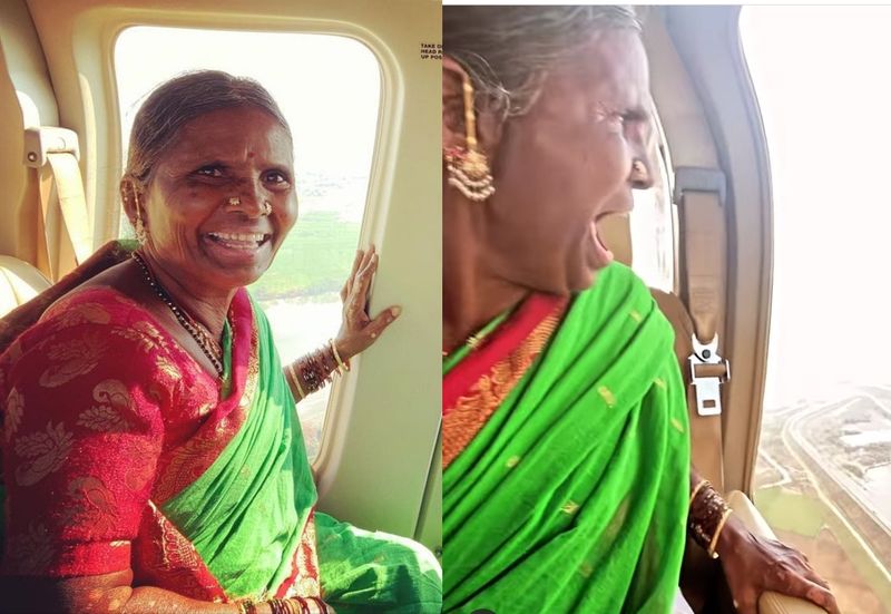 మరోవైపు గంగవ్వ ఏకంగా హెలికాప్టర్ రైడ్ చేసి అందరికీ షాక్ ఇచ్చారు. ఈ మధ్య హెలికాప్టర్ ఎక్కి తన ఊరి పరిసరాలు, గుళ్ళు, పొలాలు ఆకాశం పైనుండి చూశారు గంగవ్వ.