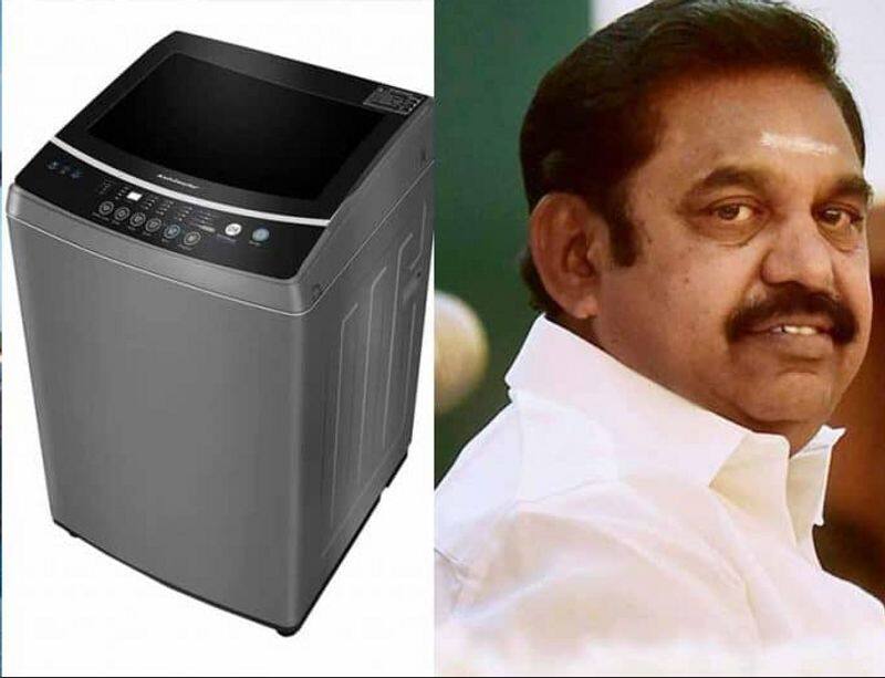 Minister Kadampur raju said After  100 days ADMK Government Washing machine delivered to every on door step