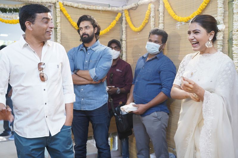 సమంతతో ముచ్చటిస్తున్న దిల్ రాజు
