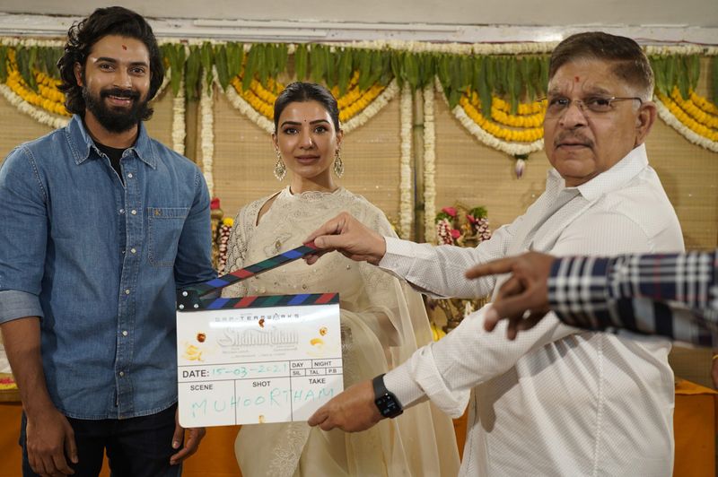మోహన్ దేవ్, సమంతపై క్లాప్ కొడుతున్న నిర్మాత అల్లు అరవింద్