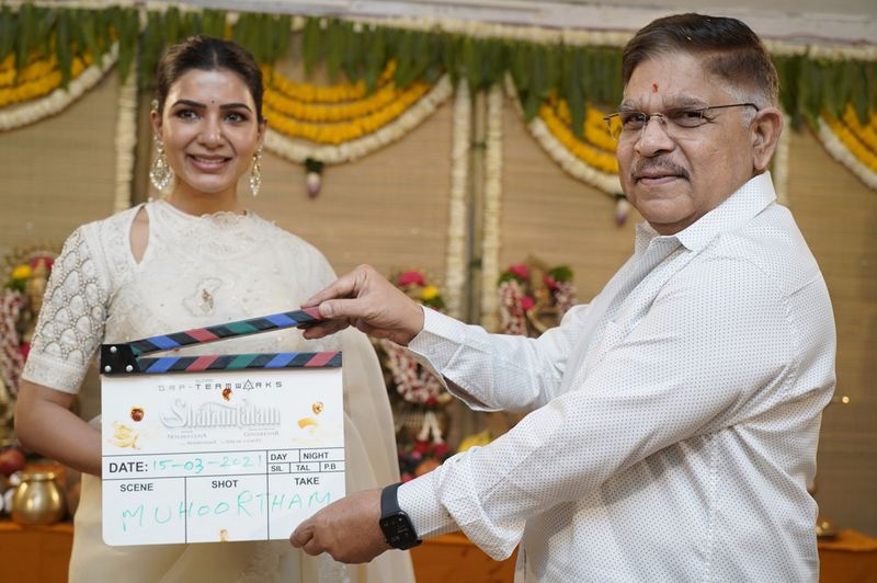 మోహన్ దేవ్, సమంతపై క్లాప్ కొడుతున్న నిర్మాత అల్లు అరవింద్