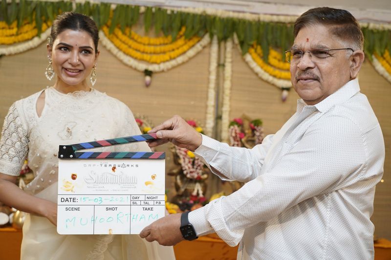 మోహన్ దేవ్, సమంతపై క్లాప్ కొడుతున్న నిర్మాత అల్లు అరవింద్