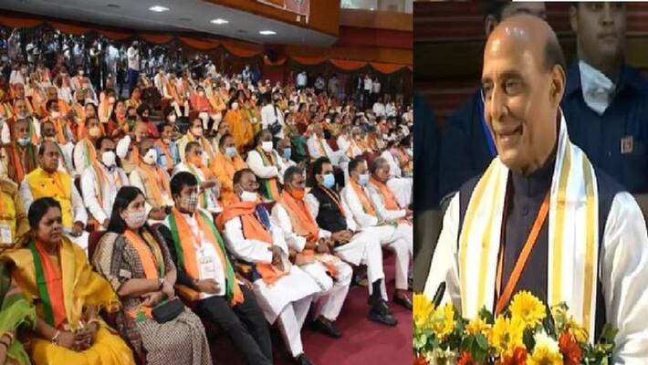 Defense Minister Rajnath Singh said- There is no question of discontinuing MSP, we are also ready for amendment asa Defense Minister Rajnath Singh said- There is no question of discontinuing MSP, we are also ready for amendment asa