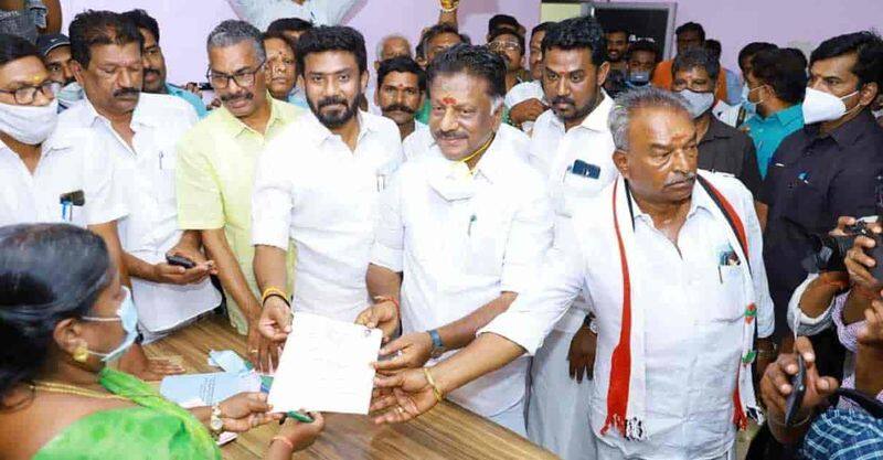 Filing nomination of Tamilnadu Assembly election over
