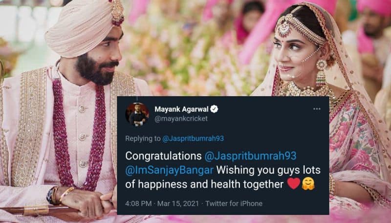 Mayank Agarwal trolled by fans after wedding wishes to bumrah