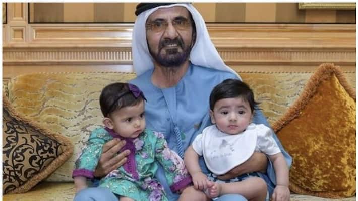 photo of Sheikh Mohammed with grandkids became viral in social media photo of Sheikh Mohammed with grandkids became viral in social media