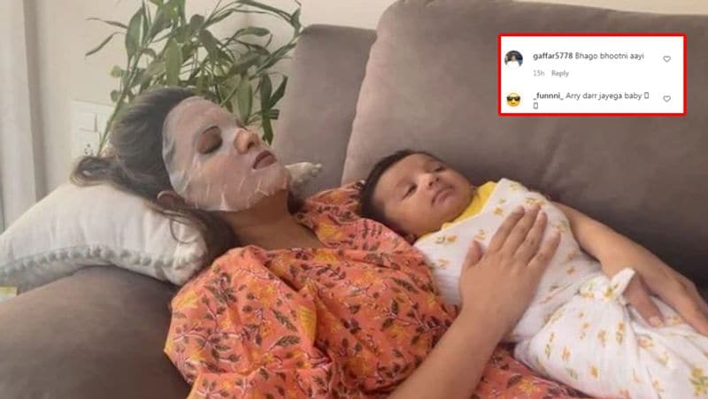 एक यूजर ने कमेंट करते हुए लिखा- हमेशा बच्चे को कपड़े में लपेटकर मत रखा करो। ये बड़ा कैसे होगा। वहीं, एक अन्य ने लिखा- आपका बेटा आपके पति रोहित रेड्डी का स्मॉल वर्जन नजर आता है।