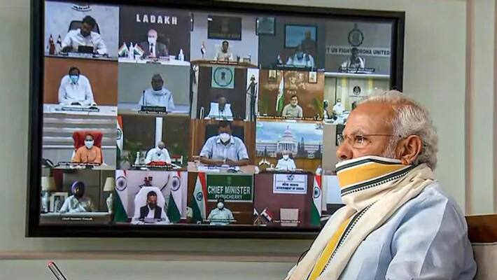 Prime Minister Modi consults with all state chief ministers regarding corona spread Prime Minister Modi consults with all state chief ministers regarding corona spread