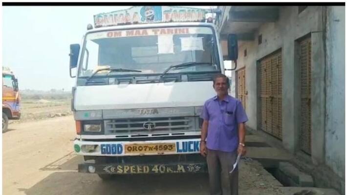 truck driver fined for not wearing helmet in odisha truck driver fined for not wearing helmet in odisha