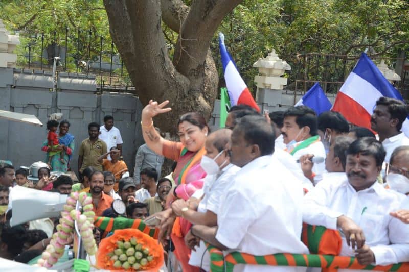BJP Candidate Kushboo file his nomination