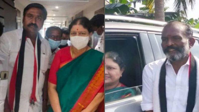 AMMK candidates who received blessings from Sasikala